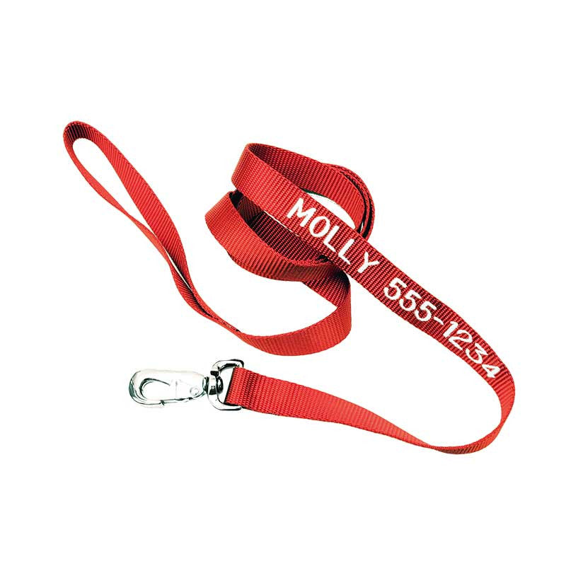 Nylon Leash - with personalized Embroidery, - Lucky Pet